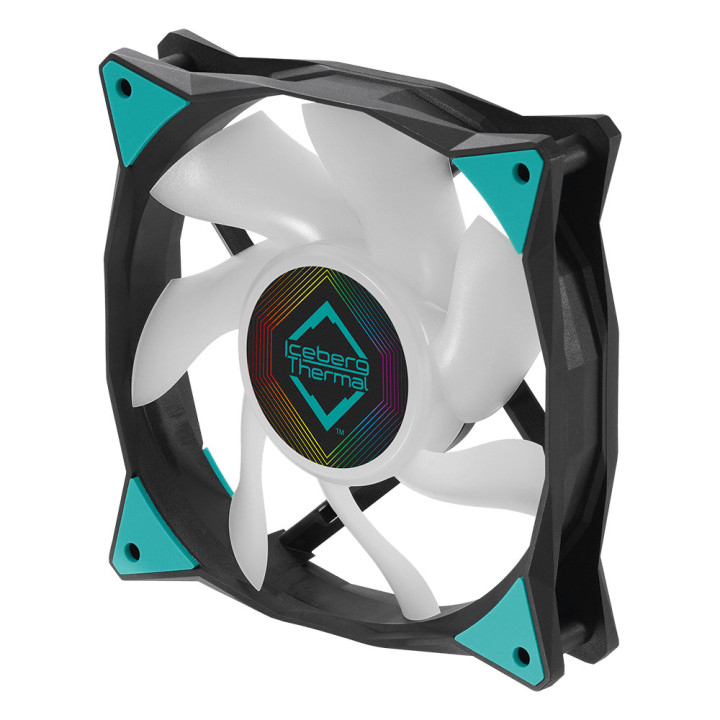 Iceberg Thermal IceGALE ARGB Caixa de computador Ventoinha 12 cm Preto 1 unidade(s)