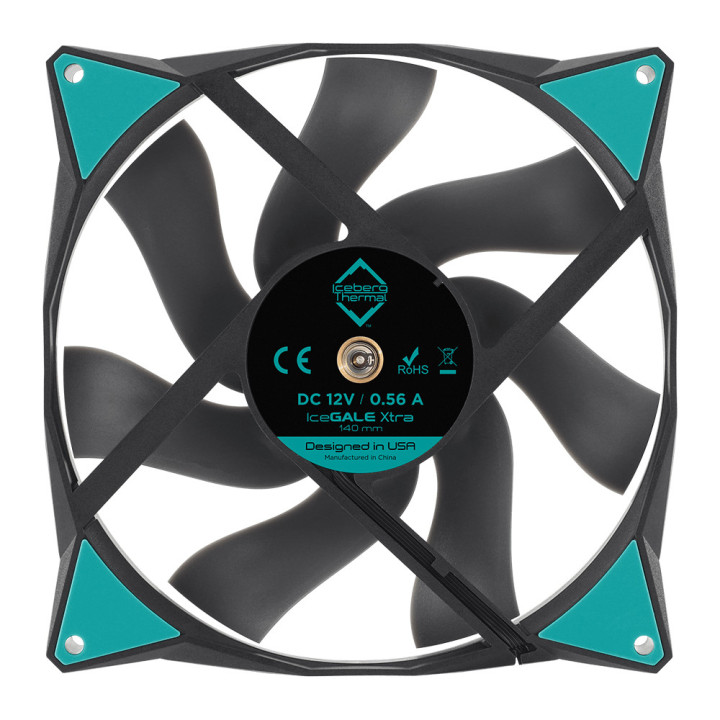 Iceberg Thermal IceGALE Xtra Caixa de computador Ventoinha 14 cm Preto 1 unidade(s)