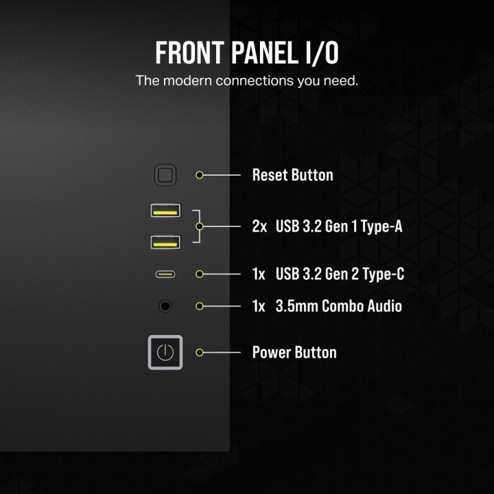 Corsair 2500X RGB Micro Tower Preto
