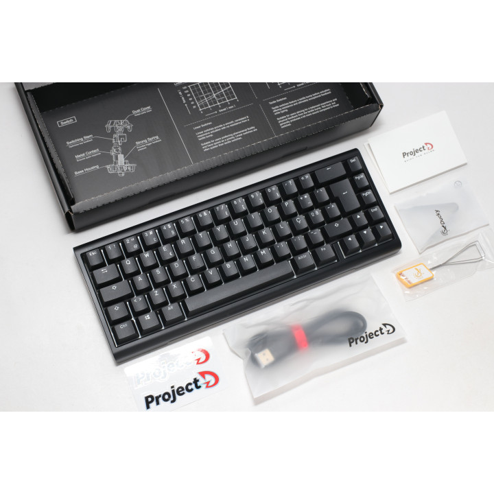 Teclado Mecânico Ducky Tinker65 65% RGB Black MX-Brown (ES)