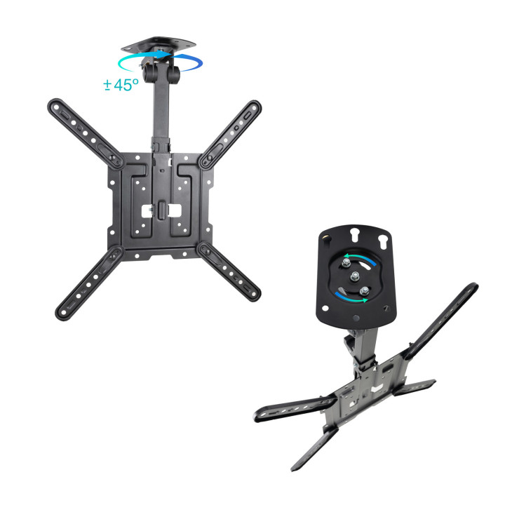 TooQ LPCE1123TSLI-B suporte para TV 139,7 cm (55") Preto