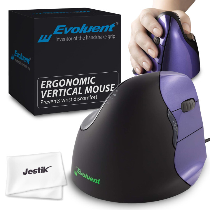 Rato Vertical Evoluent VM4S USB Type-A Small bl/purple