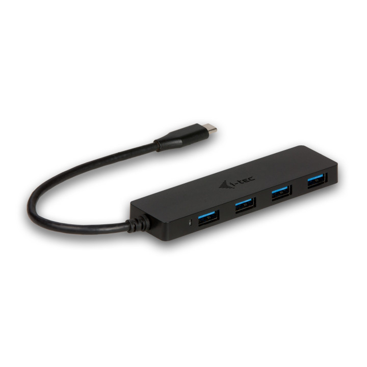 i-tec Advance C31HUB404 hub de interface USB 3.2 Gen 2 (3.1 Gen 2) Type-C 5000 Mbit s Preto
