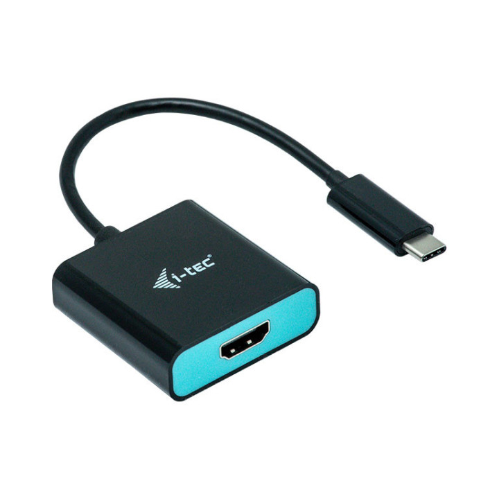 i-tec C31HDMI60HZP adaptador de cabo de vídeo 0,15 m USB Type-C HDMI Preto, Turquesa