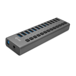 i-tec U3CHARGEHUB13 carregador de dispositivos móveis Universal Cinzento AC Interior