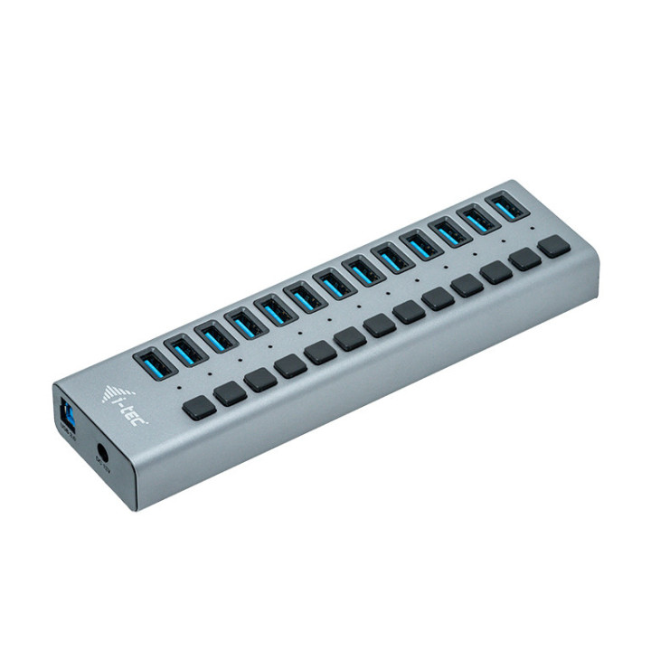 i-tec U3CHARGEHUB13 carregador de dispositivos móveis Universal Cinzento AC Interior