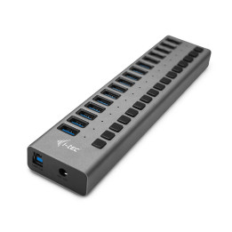 i-tec U3CHARGEHUB16 carregador de dispositivos móveis Universal Cinzento AC Interior