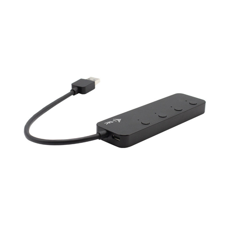 i-tec U3CHARGEHUB4 hub de interface USB 3.2 Gen 1 (3.1 Gen 1) Type-A 5 Mbit s Preto