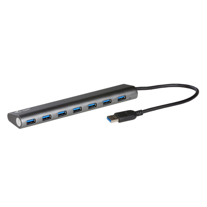 i-tec Metal U3HUB778 hub de interface USB 3.2 Gen 1 (3.1 Gen 1) Type-A 5000 Mbit s Prateado