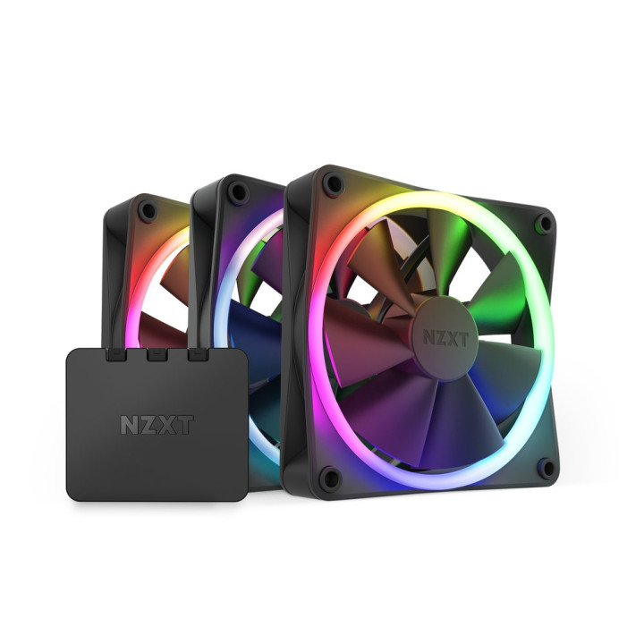 NZXT F120 RGB Triple Pack Caixa de computador Ventoinha 12 cm Preto 3 unidade(s)