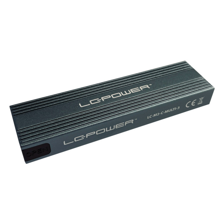 LC-Power LC-M2-C-MULTI-3 Caixa para Discos Rígidos Compartimento SSD Antracite M.2