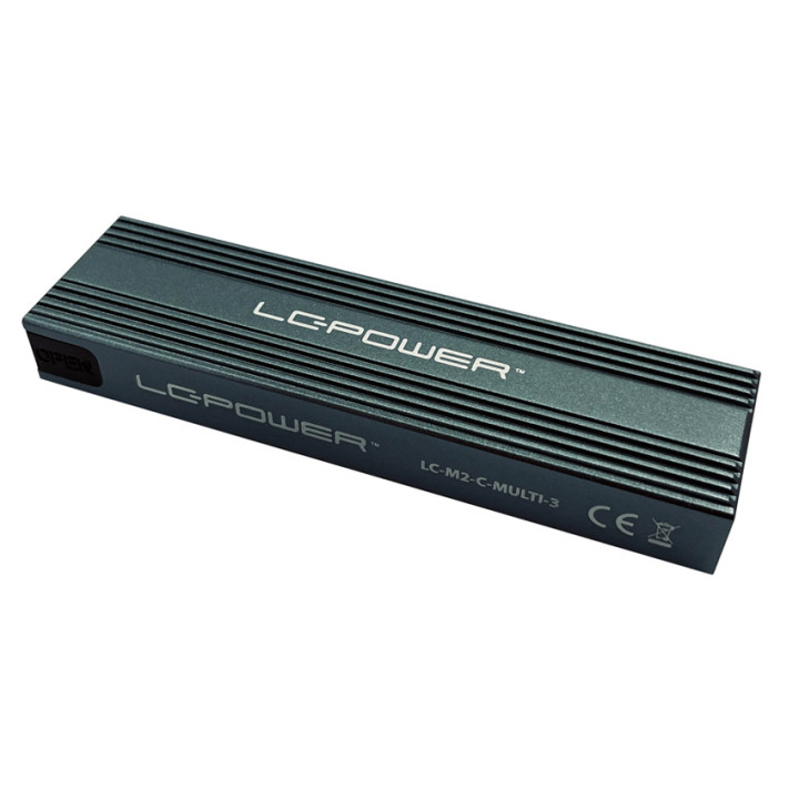 LC-Power LC-M2-C-MULTI-3 Caixa para Discos Rígidos Compartimento SSD Antracite M.2