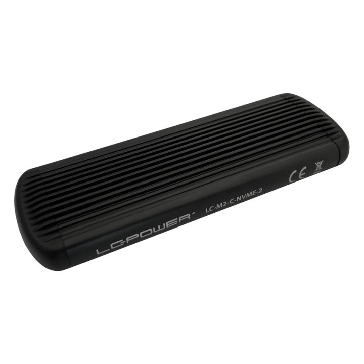 LC-Power LC-M2-C-NVME-2 Caixa para Discos Rígidos Compartimento SSD Preto M.2
