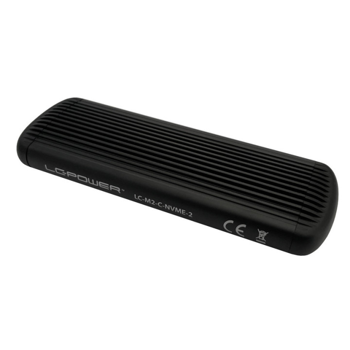 LC-Power LC-M2-C-NVME-2 Caixa para Discos Rígidos Compartimento SSD Preto M.2
