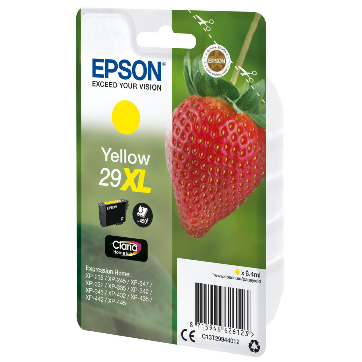 Epson Strawberry C13T29944012 tinteiro 1 unidade(s) Original Rendimento alto (XL) Amarelo