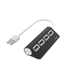 Hama 00200119 hub de interface USB 2.0 480 Mbit s Preto