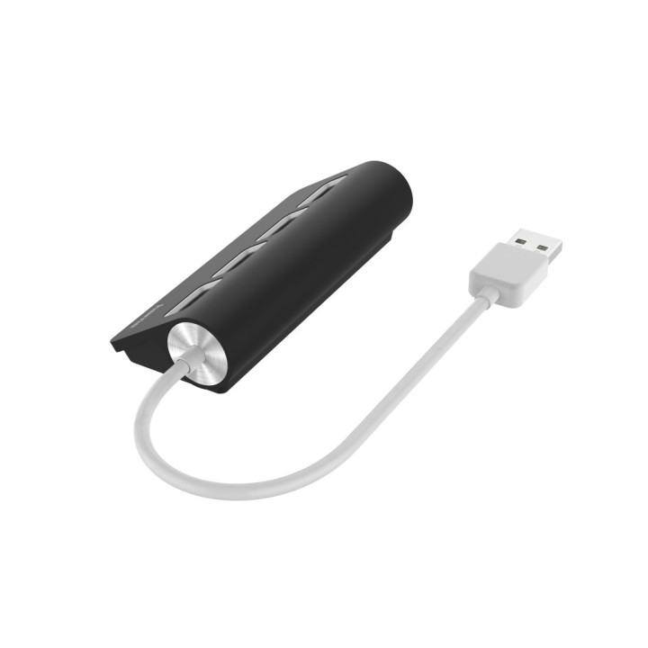 Hama 00200119 hub de interface USB 2.0 480 Mbit s Preto