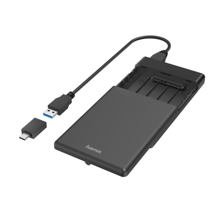 Hama 00200760 Caixa para Discos Rígidos Compartimento HDD SSD Preto 2.5"