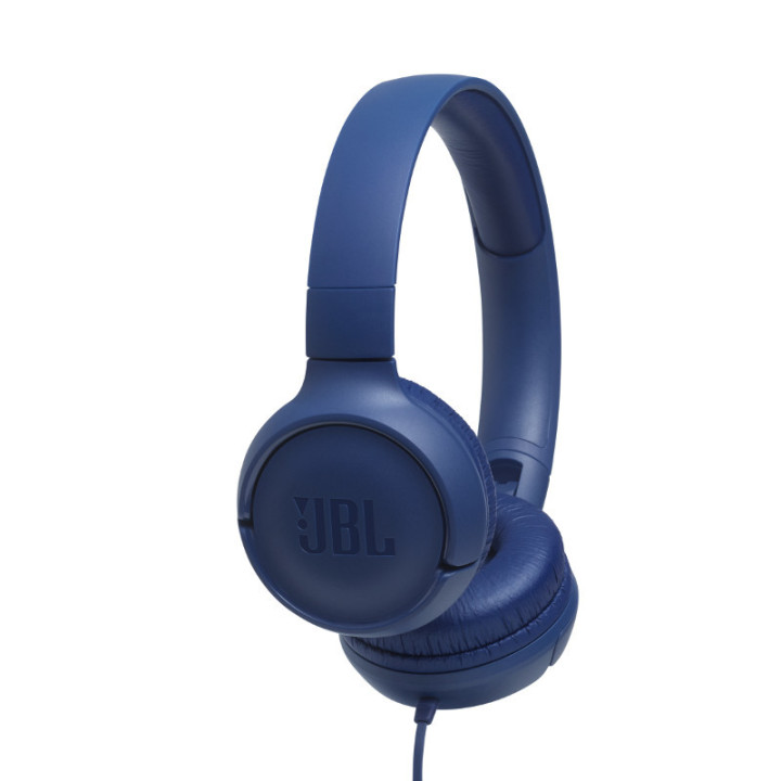 JBL Tune 500 Auscultadores Com fios Fita de cabeça Música Azul