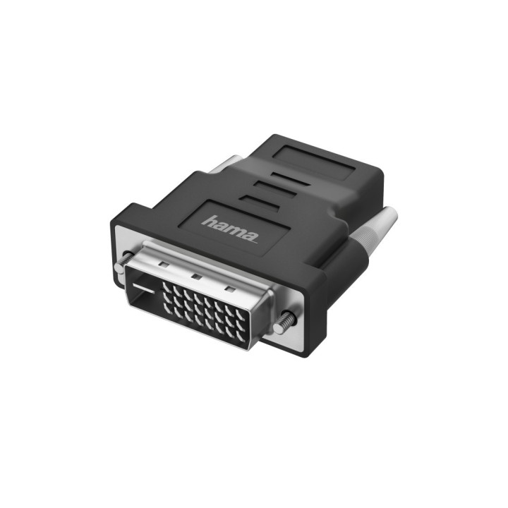Hama 00200338 adaptador para cabos DVI-D HDMI Preto