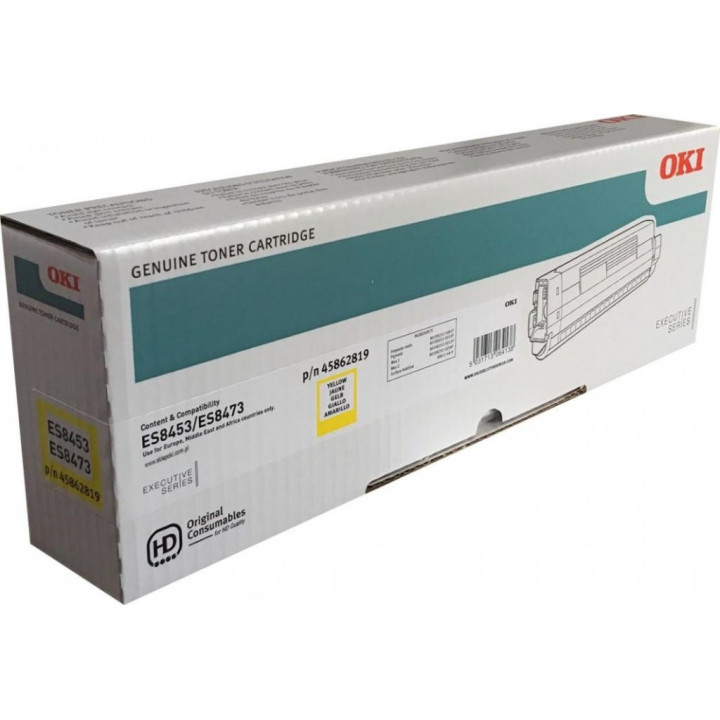 Toner OKI Amarelo 10k - ES8453/8473/8483