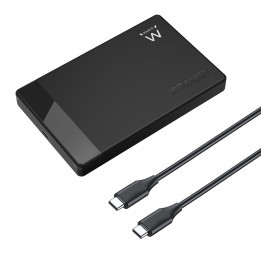 Ewent EW7073 Caixa para Discos Rígidos Compartimento HDD SSD Preto 2.5"