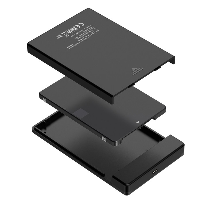 Ewent EW7073 Caixa para Discos Rígidos Compartimento HDD SSD Preto 2.5"