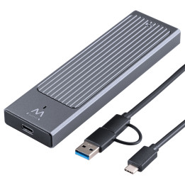 Ewent EW7022 Caixa para Discos Rígidos Compartimento SSD Cinzento M.2