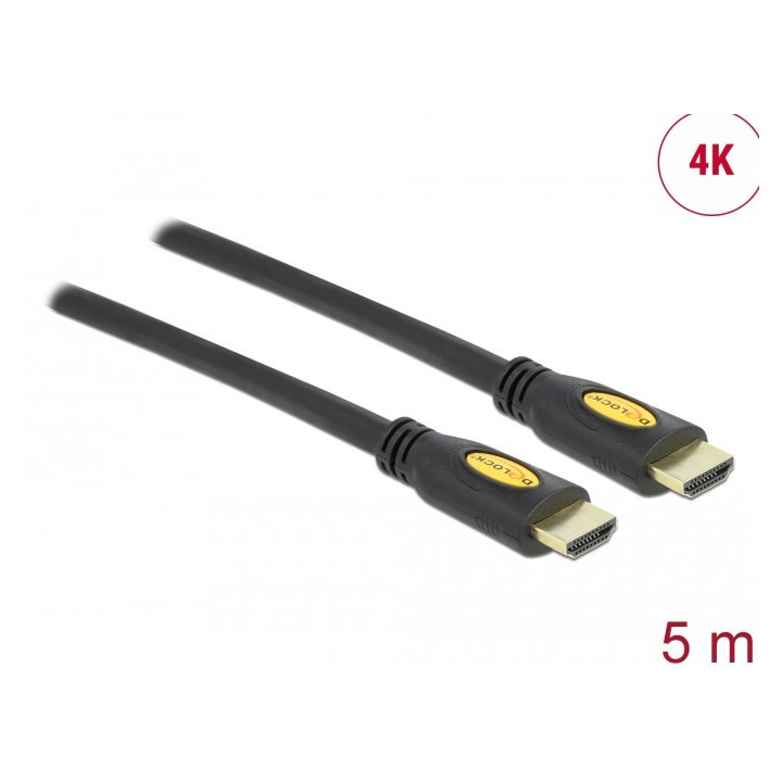 Delock Cable High Speed HDMI with Ethernet - HDMI-A male p/ HDMI-A