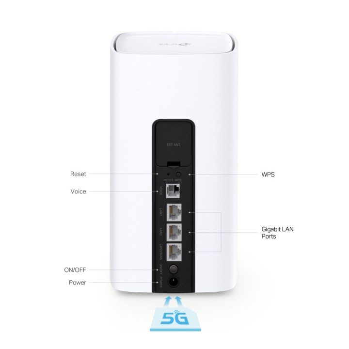 TP-Link NX510v router sem fios Gigabit Ethernet Dual-band (2,4 GHz   5 GHz) 5G Branco