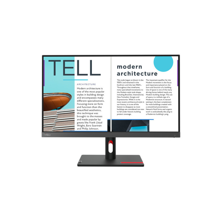 Lenovo ThinkVision S25e-30 LED display 62,2 cm (24.5") 1920 x 1080 pixels Full HD Cinzento