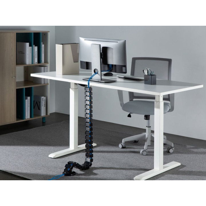 Organizador de cabos Equip Flexível preto