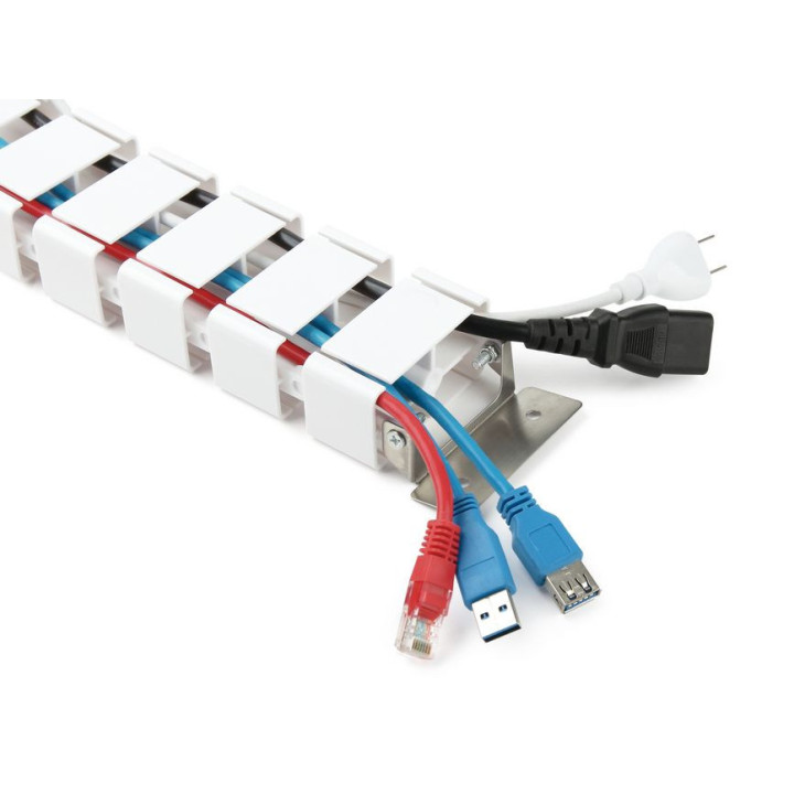 Organizador de cabos Equip Flexível Branco