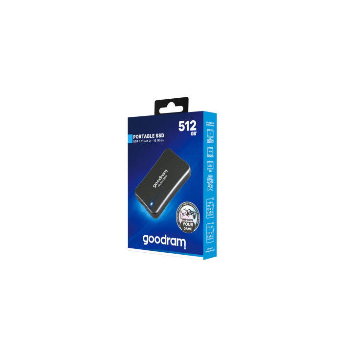 Goodram SSDPR-HL200-512 disco ssd externo 512 GB Cinzento