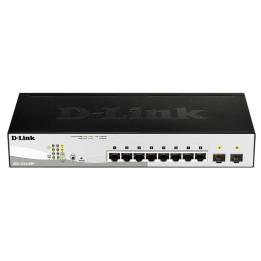 D-Link DGS-1210-08P Gerido L2 Gigabit Ethernet (10 100 1000) Power over Ethernet (PoE) Preto