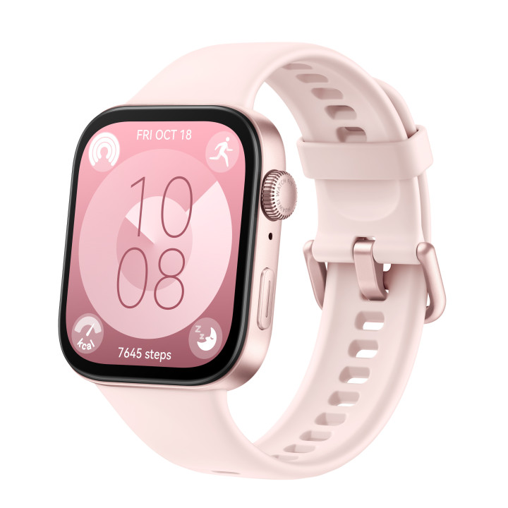 Huawei WATCH Fit 3 4,62 cm (1.82") AMOLED Digital 408 x 480 pixels Ecrã táctil Rosa Wi-Fi GPS
