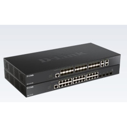 D-Link DXS-1210-28T switch de rede Gerido L2 L3 10G Ethernet (100 1000 10000) 1U Preto