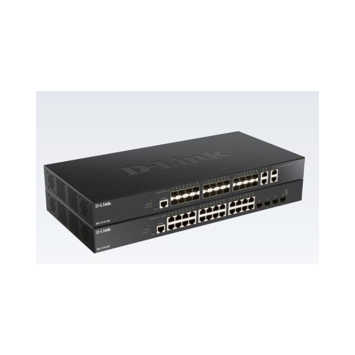 D-Link DXS-1210-28T switch de rede Gerido L2 L3 10G Ethernet (100 1000 10000) 1U Preto