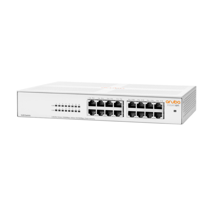 Aruba Instant On 1430 16G Não-gerido L2 Gigabit Ethernet (10 100 1000) 1U Branco