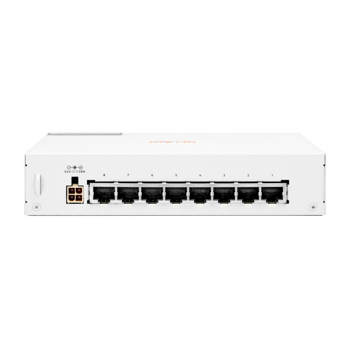 Aruba Instant On 1430 8G Class4 PoE 64W Não-gerido L2 Gigabit Ethernet (10 100 1000) Power over Ethernet (PoE) Branco
