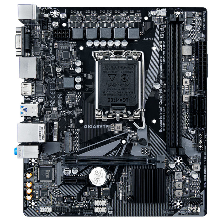 Gigabyte H610M S2H V2 motherboard Intel H610 Express LGA 1700 micro ATX