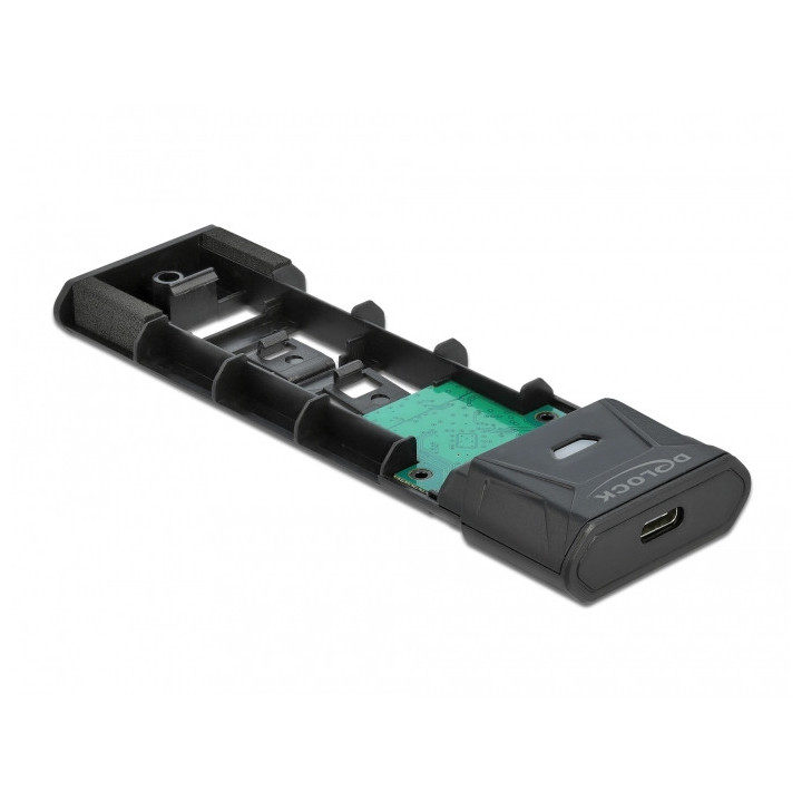 DeLOCK 42638 Caixa para Discos Rígidos Compartimento SSD Preto, Cinzento M.2