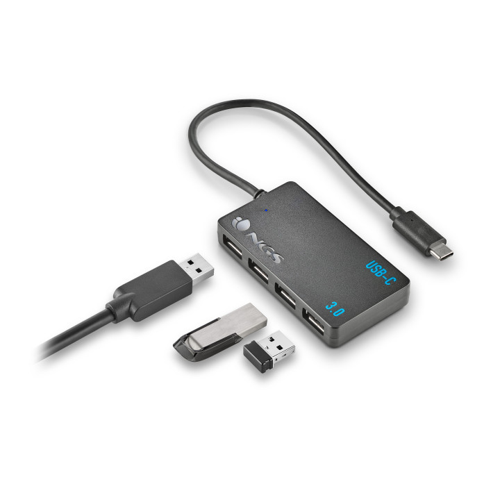 NGS WONDER IHUB4 USB 3.2 Gen 1 (3.1 Gen 1) Type-A 480 Mbit s Preto