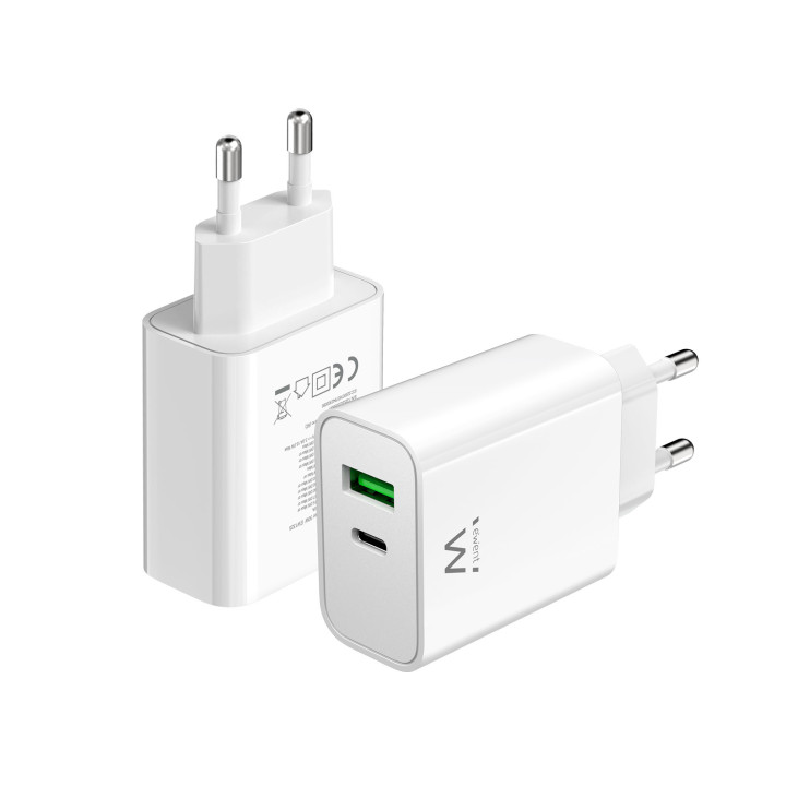 Ewent EW1325 carregador de dispositivos móveis Universal Branco AC Carregamento rápido Interior