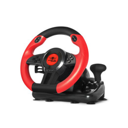 Spirit of Gamer Race Wheel Pro 1 Preto, Vermelho USB Volante + Pedais Analógico   Digital PC