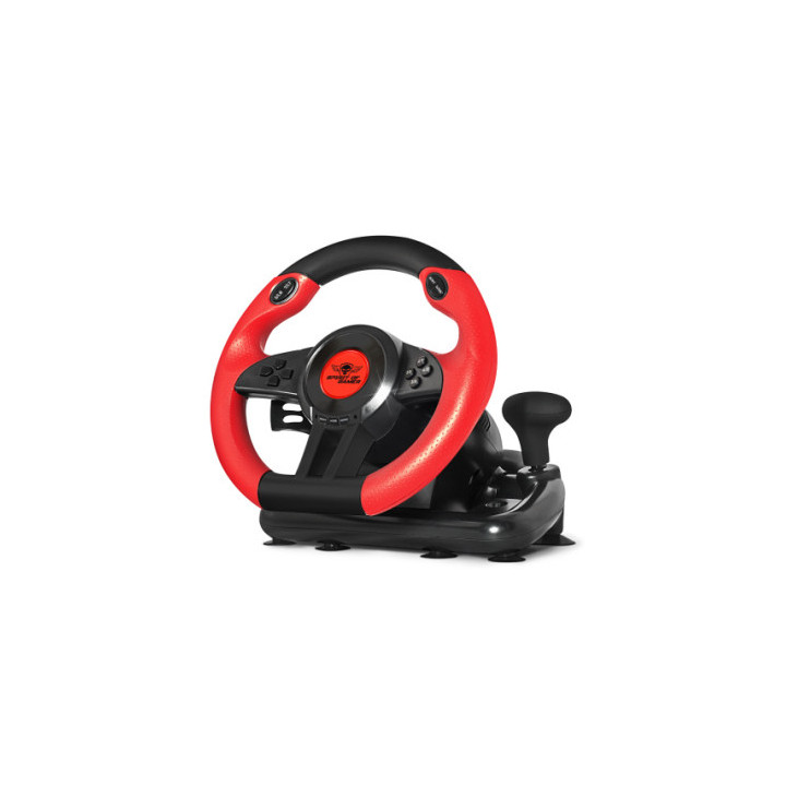 Spirit of Gamer Race Wheel Pro 1 Preto, Vermelho USB Volante + Pedais Analógico   Digital PC