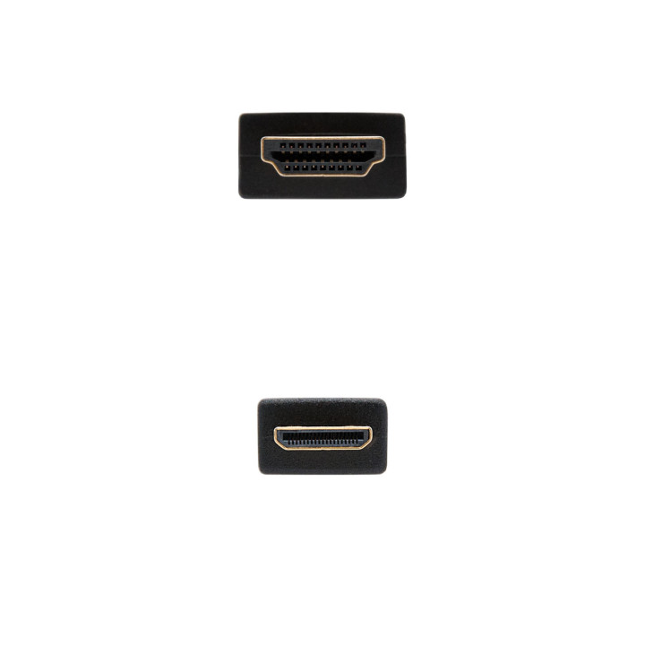 Nanocable 10.15.0902 cabo HDMI 1,8 m HDMI Type A (Standard) HDMI Type C (Mini) Preto