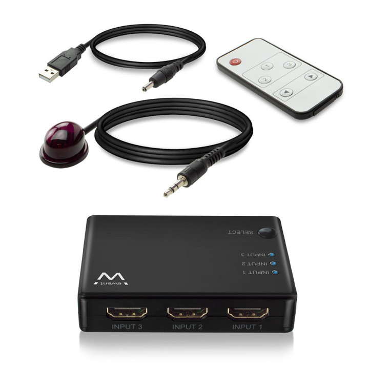 Ewent EW3730 comutador de vídeo HDMI