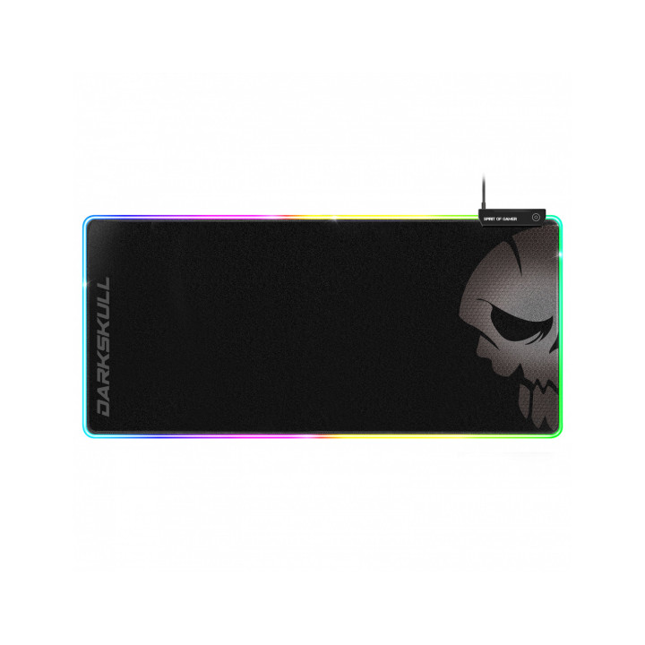Spirit of Gamer Darkskull Hub RGB - XXXL Tapete Gaming Preto