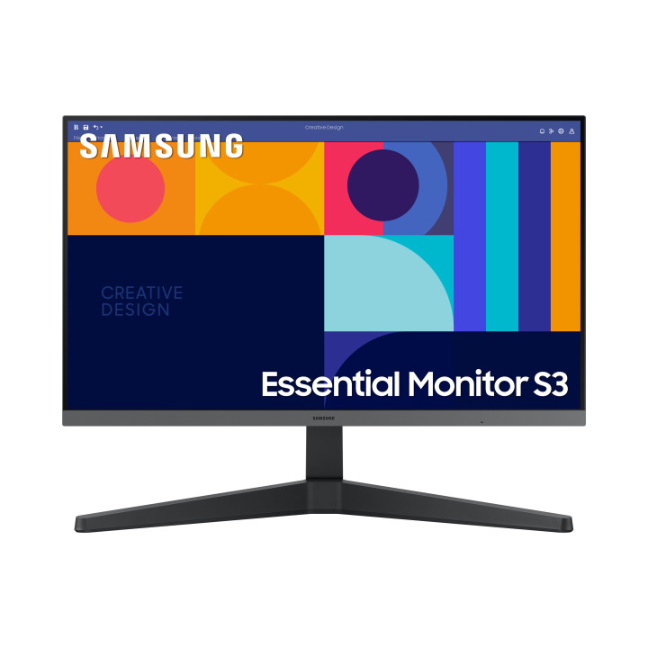 Samsung Essential Monitor S3 S33GC LED display 61 cm (24") 1920 x 1080 pixels Full HD Preto